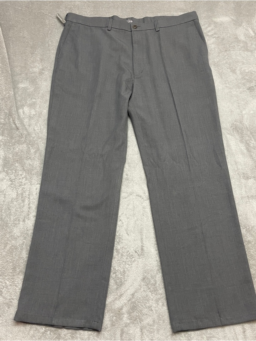 Mens H26 by Haggar Gray Performance Comfort Waist Pants NWOT 42x32